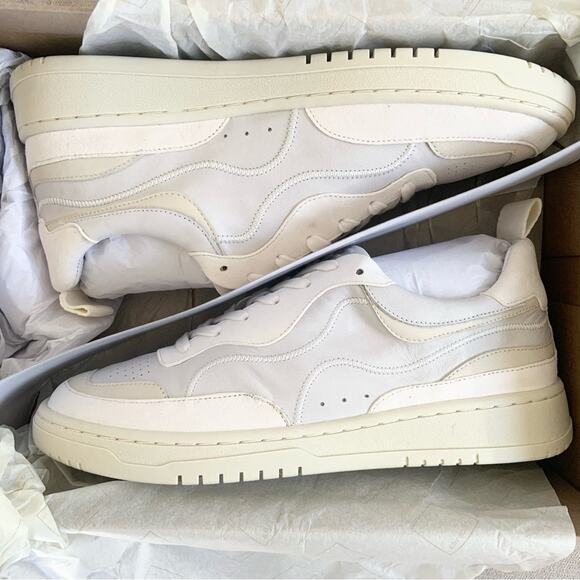 Dolce Vita Adella Sneakers Off White Premium Leather Shoes Size 8 NEW IN BOX - Picture 2 of 12